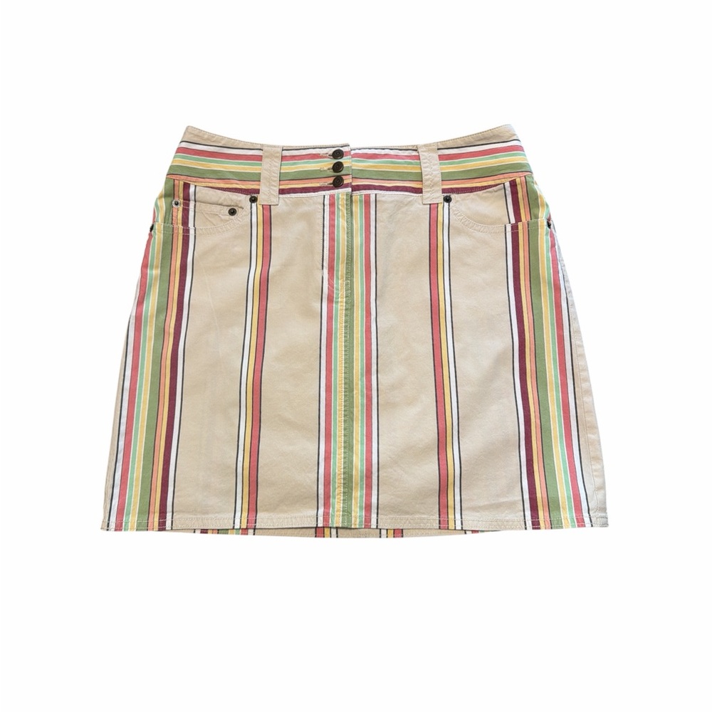 LOFT Colorful Striped Stretch Mini Skirt Size 8 Reference 163